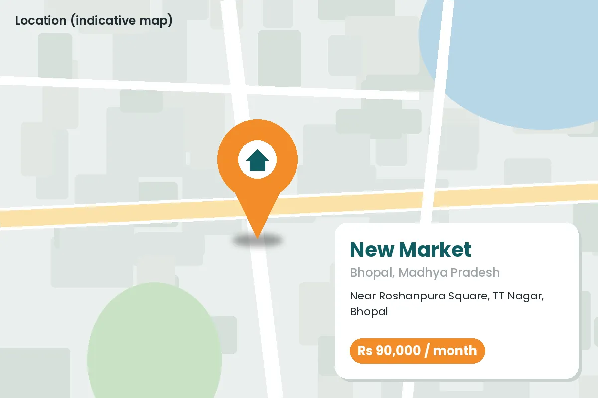 First Floor Showroom Space near New Market – location map