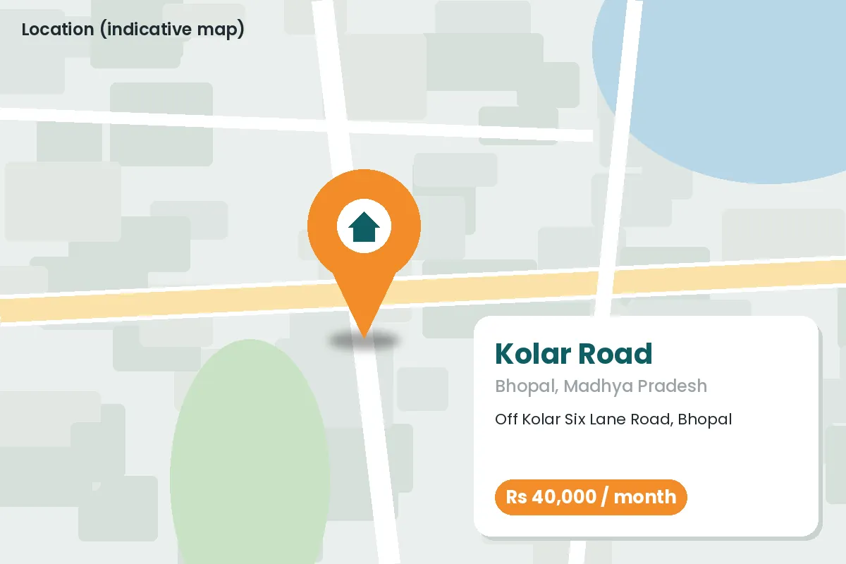 Godown near Kolar Six Lane – location map