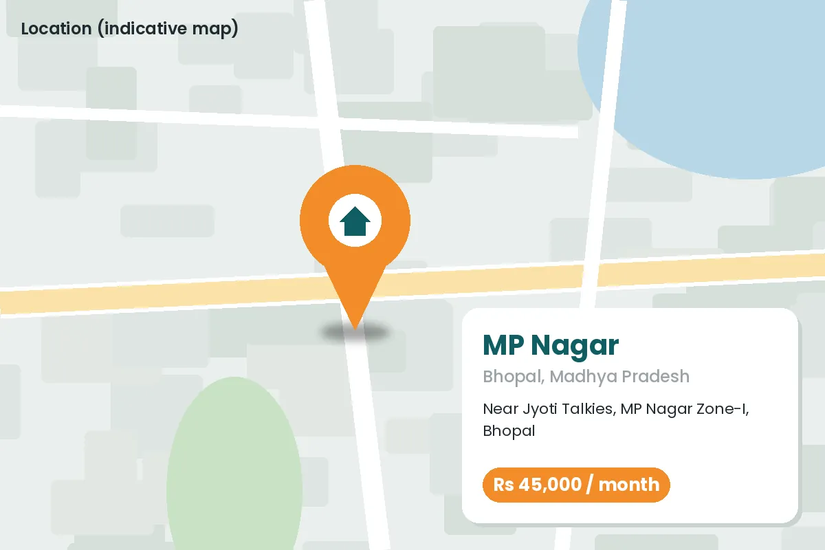 Ground Floor Retail Shop in MP Nagar Zone-I – location map