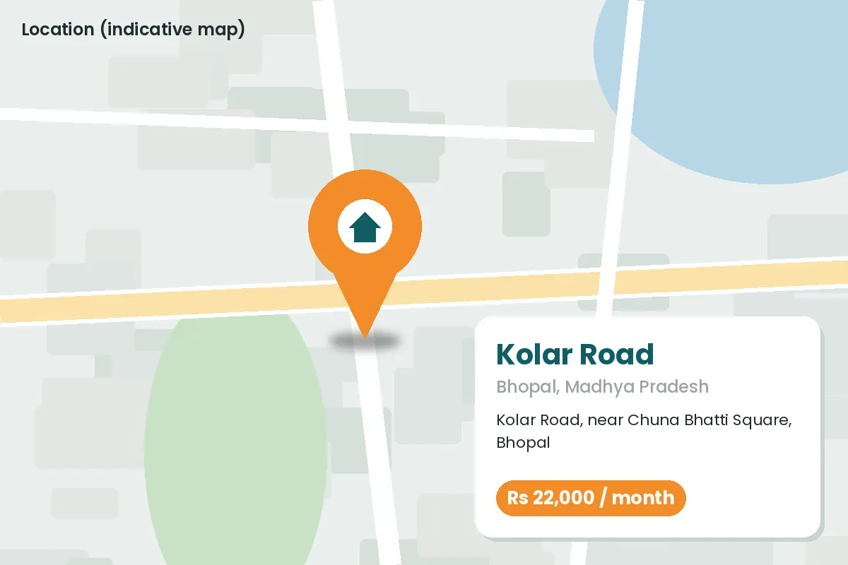 Main Road Shop on Kolar Road near Chuna Bhatti – location map