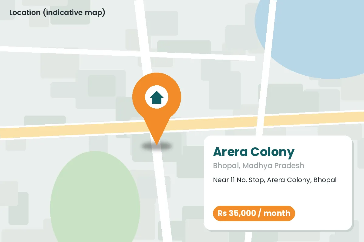 Office Space near Arera Colony 11 No. Stop – location map
